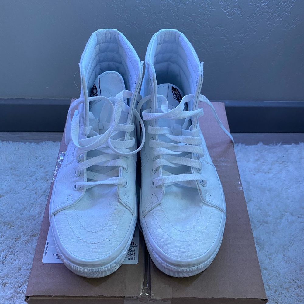 White high top vans